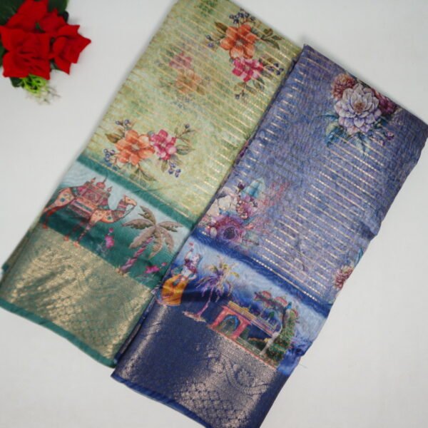 Mango Rich Look Fancy Sarees -MB077