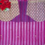 Puffy Georgete With Work Blouse-MB114 - Image 2