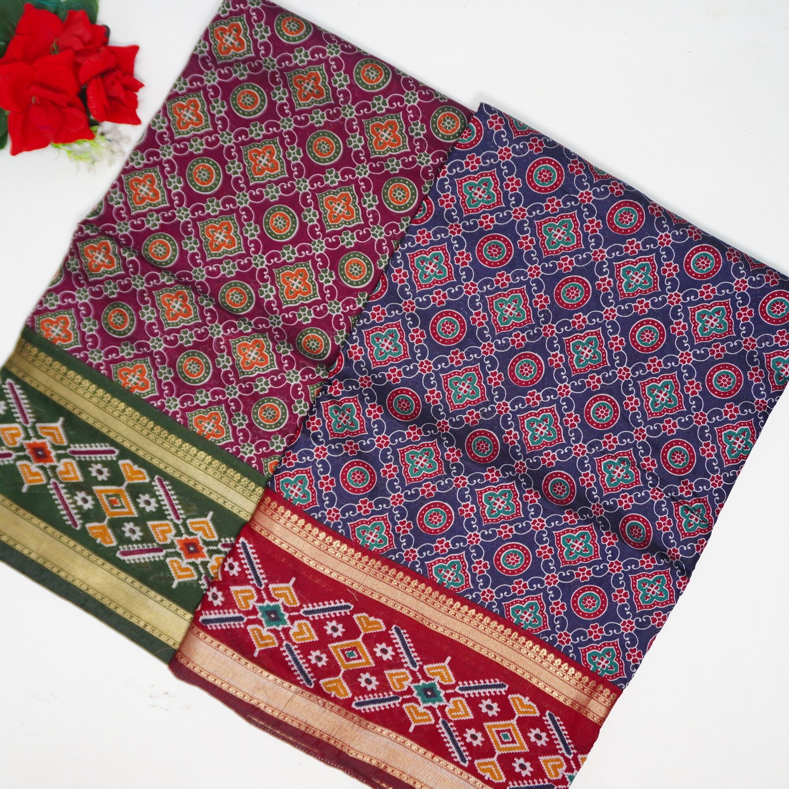 116 (7) Pocham Palli Maheswari Silk SArees -MB116 - Image 1