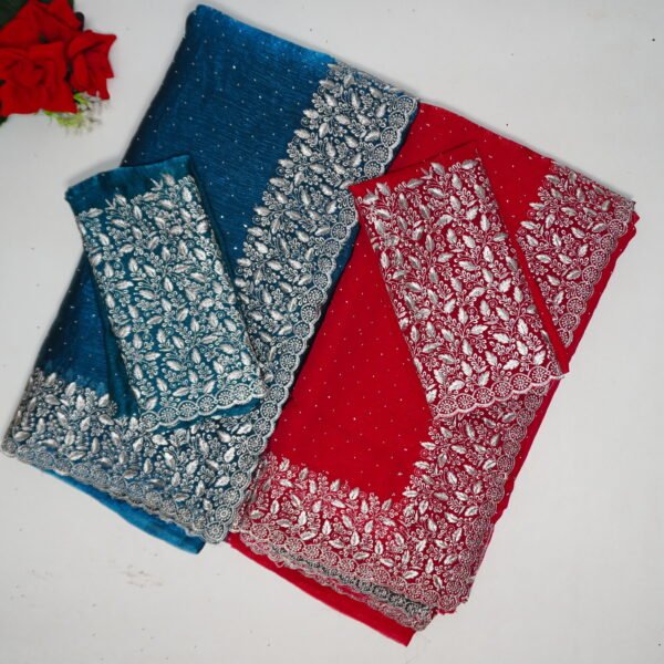 Kranchi Silk With Silver Thread Work-MB119