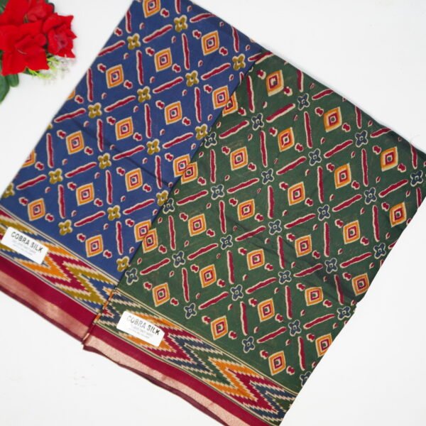 Pocham Palli Border Cobra Silk Sarees -MB126