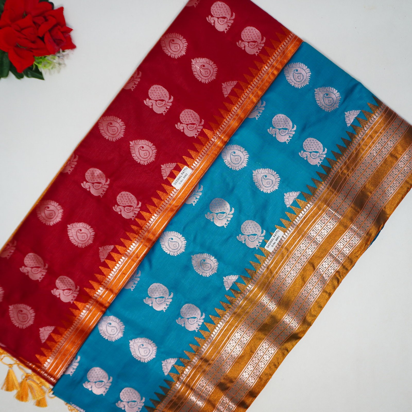 127 (7) Uppada Pattu Sarees -MB127 - Image 1