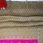 Mysour Silk Mangalagiri Checks With Benarus Blouse -MB128 - Image 3