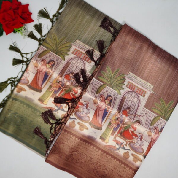 Bamboo Silk Pattu sarees -MB140