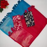 Maheswari Pattu Benarus Pattu Border And Viscose blouse-MB148