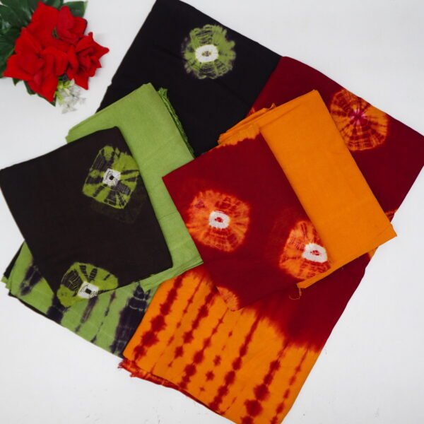 Mul Mul cotton Shibori Dress Meaterial -MB150