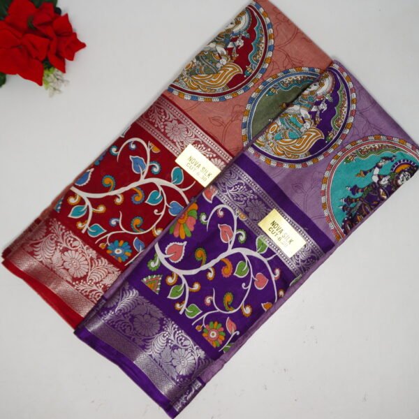 Marshmellow Kalamkari sarees -MB154