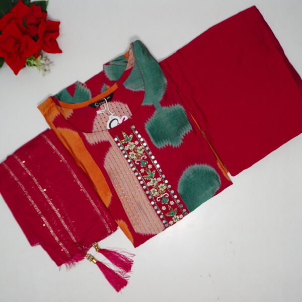 Vatican silk Jambo Size Party ware Dresses -MB156