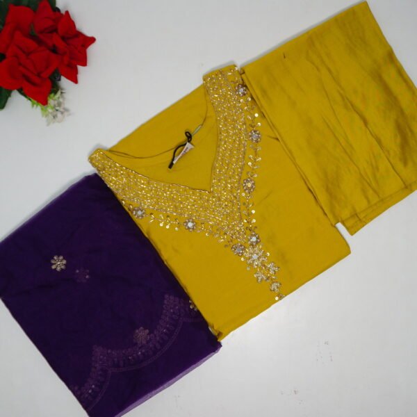 Limca Silk With Party Ware Cut Work Dupatta -MB157