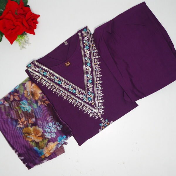 Masleen Silk Party Ware Dresses -MB159