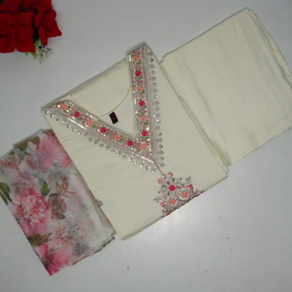 Muslin Silk 3 piece Set -MB168(M&XL)