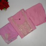 Roman Silk With Teby Duptta(Baby Pink Special)-MB170(M-XXL)