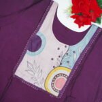 Roman Silk Hand Work With Inner Muslin Dupatta-MB181(M-XXL) - Image 3