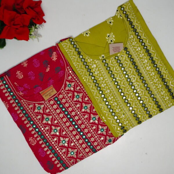 Rayon Umbrilla Deasigner Tops -MB188(5XL-50 Size)