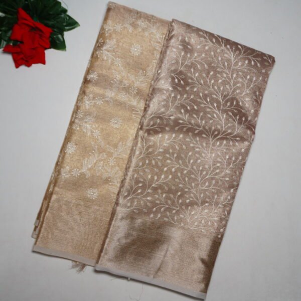 Tissue Kota Embroidary Pattu -MB307