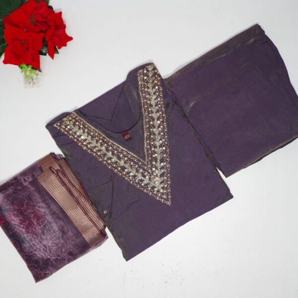 Tissue Masleen Silk Ready To Ware Dreses-MB326(M-XXL)