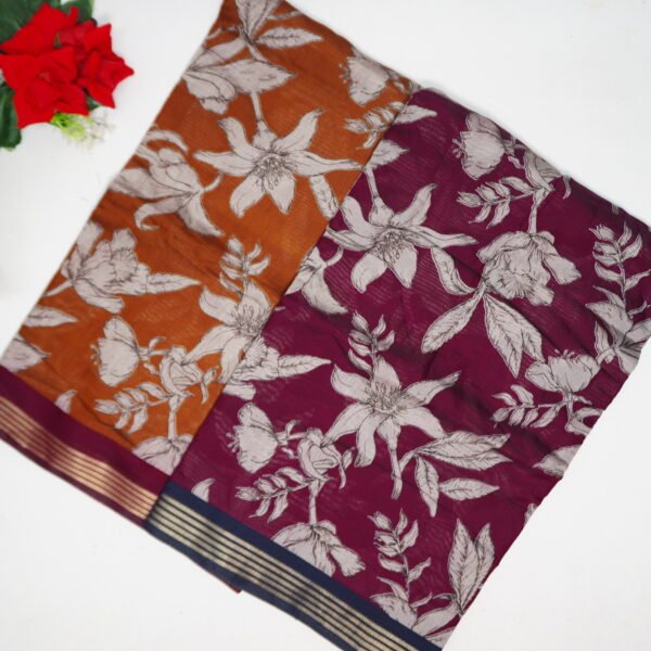 Maheswari Silk Kalamkari Sarees -MB333