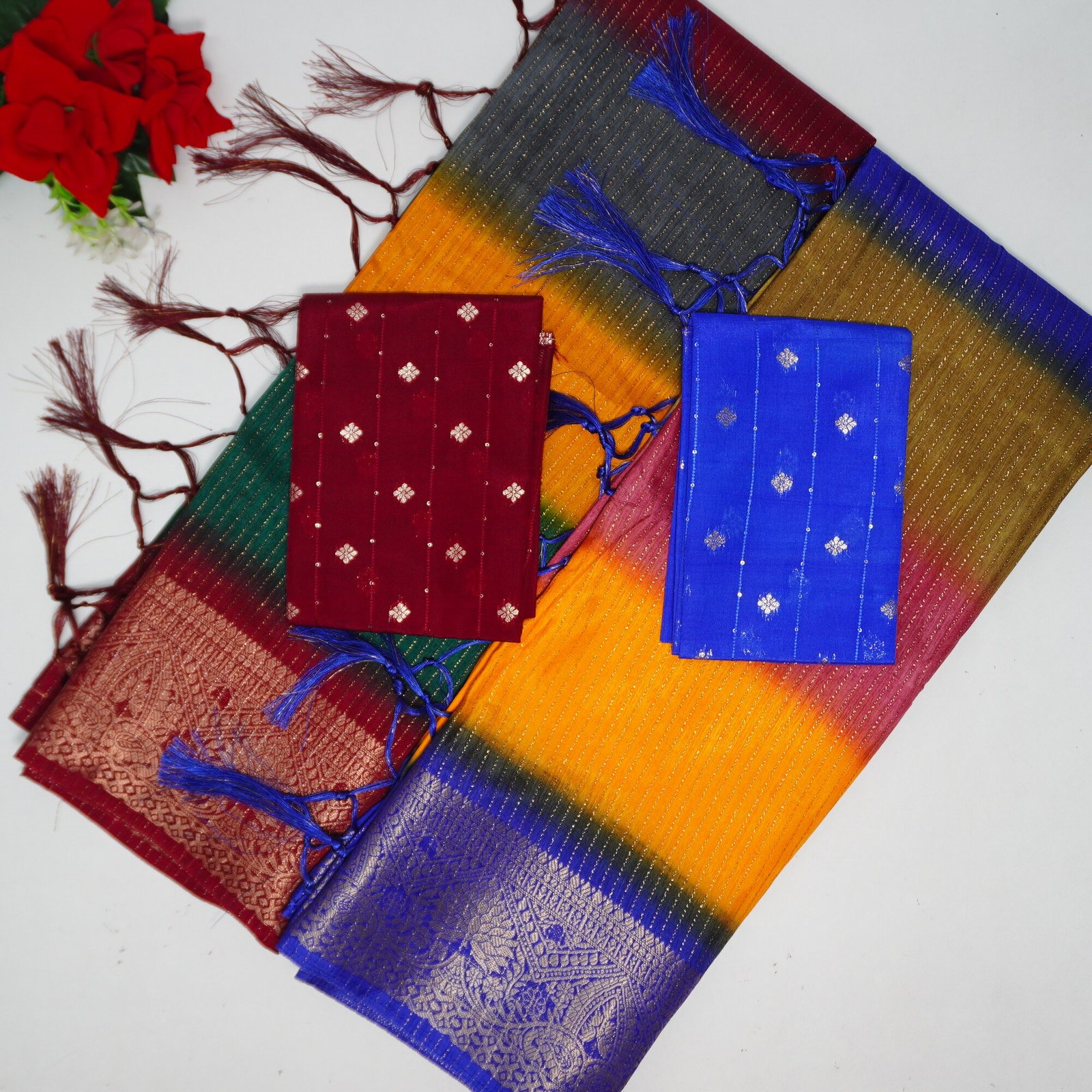 339 (7) Dola Viscose With Multi Colour-MB339 - Image 1