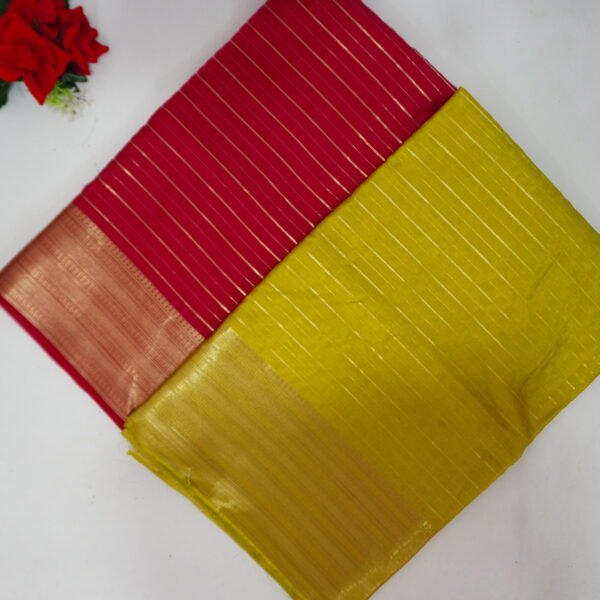 Pure Mysore Silk In Pattu Border Sarees-MB341