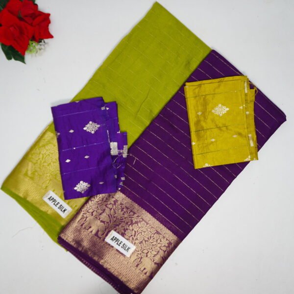 Mysore Silk  Allover Zarry Sarees -MB343