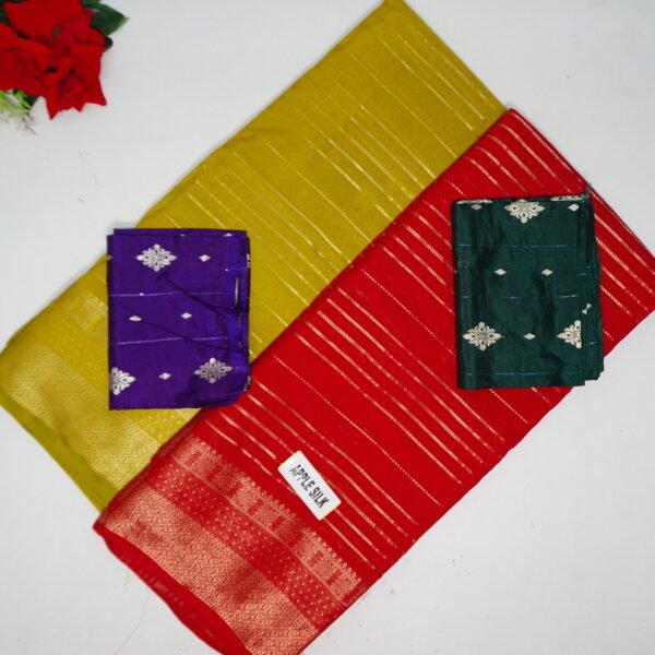 Mysore Silk Allover Zarry &Gap Border -MB344