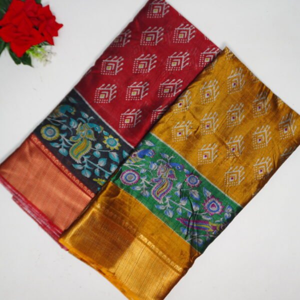 Maheswari Silk Kalamkari Sarees -MB350
