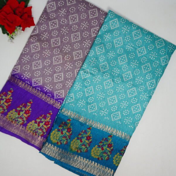 Kasturi Tusser Georgette Crushed-MB371