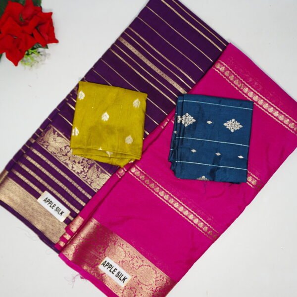 10% Apple Silk Allover Zarry Sarees -MB399