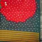 Mangalam Silk Bigg Border(Red to Green)-MB575 - Image 3