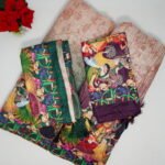 Rangoli silk syrojki digital Dancing dolls Lehanga (Half saree)-MB410