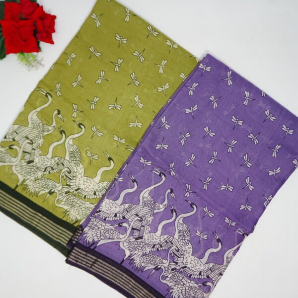 Cobra Silk Sarees In Small Borders -MB412