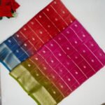 Raw Mango silk With Visco Butties & Checks -MB432