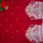 Mysour Silk With Silver Butties And work Blouse -MB439 - Image 2