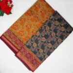 Kalamkari Mul Mul Silk Sarees -MB450