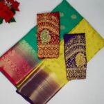 Mysour Silk With Gold Butties And work Blouse -MB451