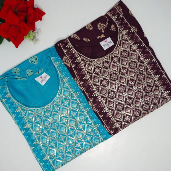 Rayon Umbrella Cut With Pocket Tops-MB457(XL-42)