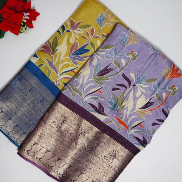 Kalamkari Kota With Kanchi Border-MB473