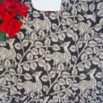 Kalamkari Puffy Sleave Umbrella Frill Tops-MB506(L-3XL) - Image 3