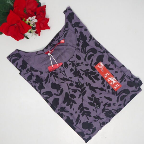 Rayon Straight Cut Tops With Pocket-508(S-XXL)