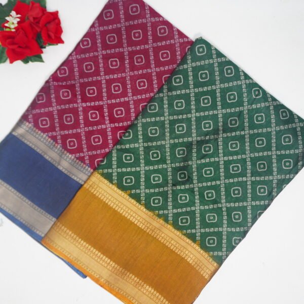 Black Cobra Viscose Gap Border pattu Sarees -MB514