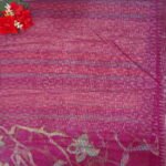 Pure Lenin Glass Brasso sarees -MB521 - Image 2