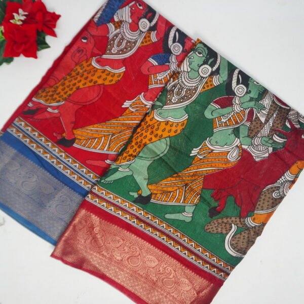 Maheswari Kalamkari silk sarees -MB523