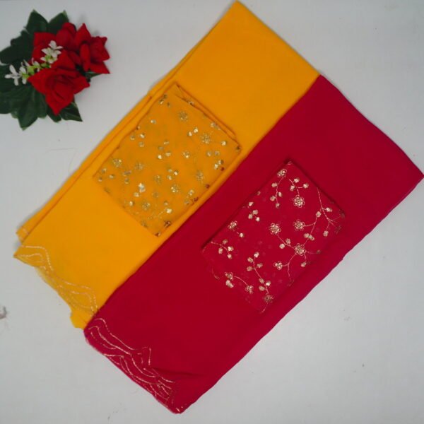 Cut work Georgette With Work blouse -MB526