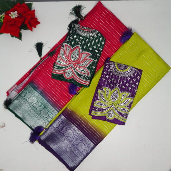 Mysure Silk With Work Blouse-MB528