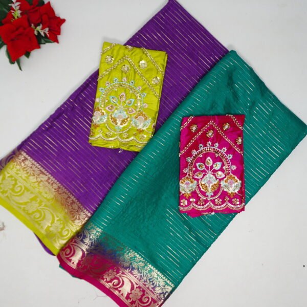 Mysore Silk With Work Blouse-MB535