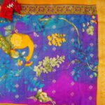 Mona Silk With Butties And Kanchi Border-MB536 - Image 3