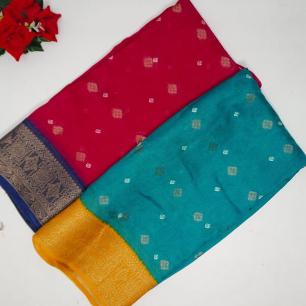 Mona Silk With Butties And Kanchi Border-MB536