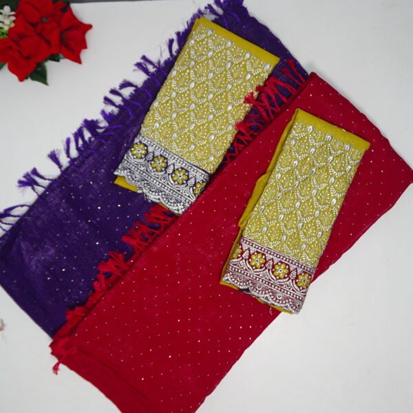 Space Silk With Work Blouse-MB547