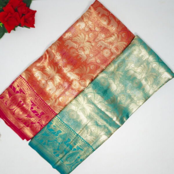 Kanchi Silk With kalamkari Pattu Sarees-MB553