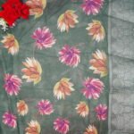Pure Lenin Digital Sarees -MB566 - Image 3